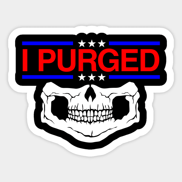 I Purged Sticker by Vault Emporium